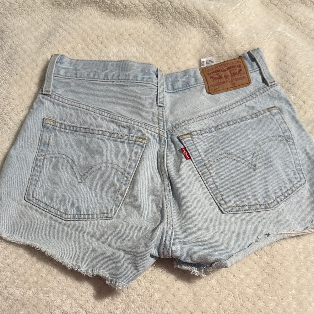 Levi's Classic Light Blue Jean Shorts